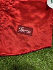 Supreme 1 (One) Satin Jersey Baseball Red S