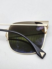 Fendi Women’s Sunglasses FF0191/S Black Gold Cat Eye 55-19 140mm Made In Italy