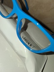 Versace 3325U 5379 Blue Square Full Rim Plastic Eyeglass Frames 47mm