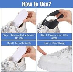 80pcs Shoe Crease Protectors Sneaker Crease Protector Composite for Universal Sh