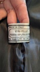 Men’s Safari-Style Brown Leather Jacket, Size ITA 48/US 38/M, Made in Italy