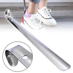 Extra Long Handle Shoe Horn Stainless Steel Metal Shoes Remover US