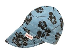 New 1 Comeaux Caps Welding Welders Hat Reversible Hawaiian Flower Print
