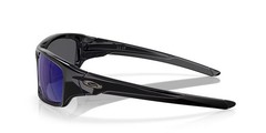 New Oakley Valve Sunglasses Polished Black Deep Blue Iridium Polarized OO9236-12