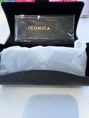 Iconica Tina II Square Oversized Sunglasses IC01-0426-BKGRP