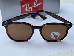 NEW Ray-Ban RB4306 710/83 Polished Light Havana/ Polarized Brown Sunglasses 54mm