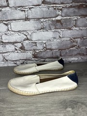 Reef White Leather Espadrilles Loafers Flats Shoes Women’s Sz 7.5M US/38EU