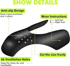 4-Pair Shoe Crease Protector for Sneakers: Air Force 1 Jordan 1, Dunk Low & More