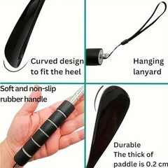 Extra Long 28″ Stainless Steel Shoe Horn Metal Shoehorn Long Handle Dressing Aid