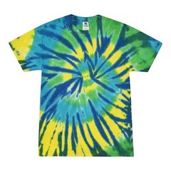Multi-Color Tie Dye T-Shirts, Kids & Adults Short Sleeve Cotton Colortone