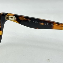 Tory Burch Womens Square Thick Full Rim Sunglasses TY7235D Tortoise