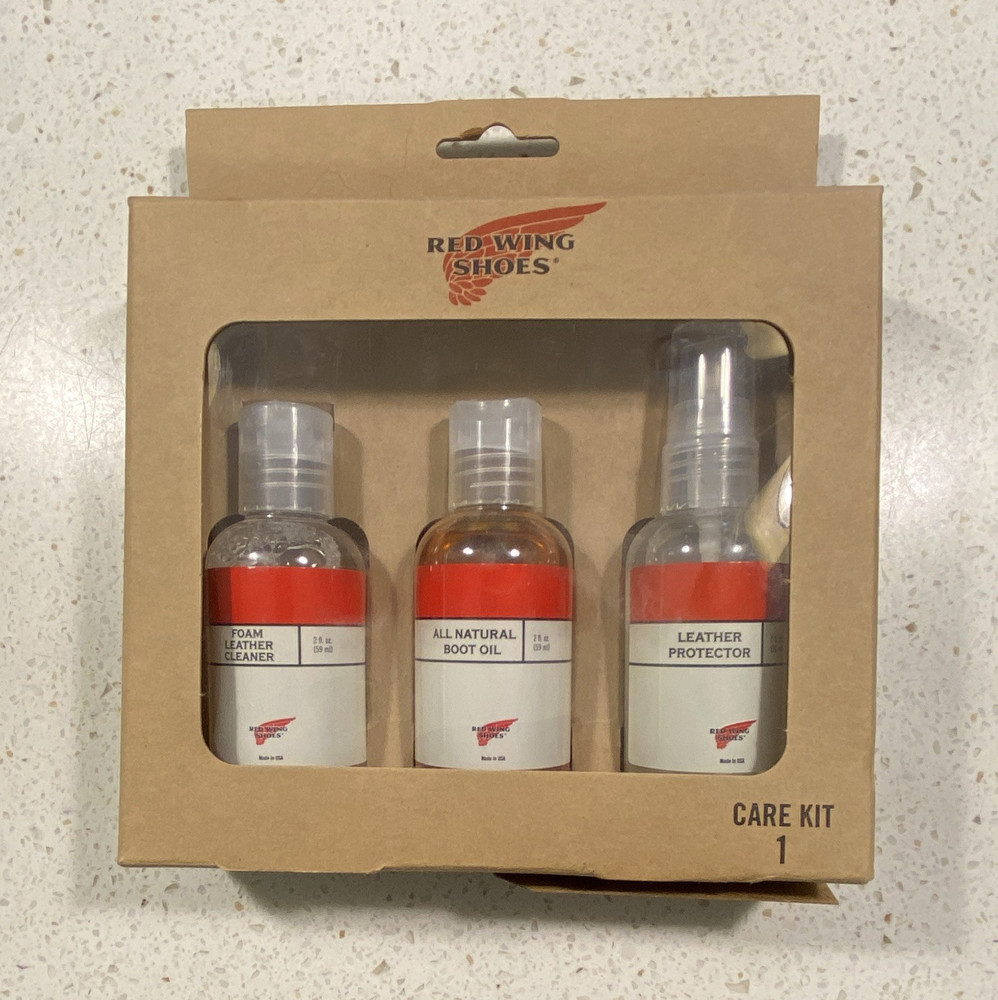 Red Wing Shoes Care Kit Foam Cleaner Boot Oil Leather Protector 98017