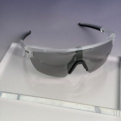 Oakley Sphaera Sunglasses Matte Clear Frame PRIZM Grey Polarized