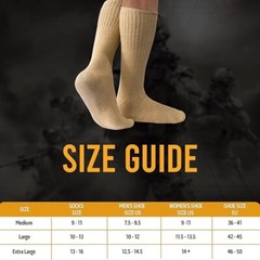 6-12 Pairs Men’s Army Military Boot Socks Combat Trekking Hiking Size 10-13