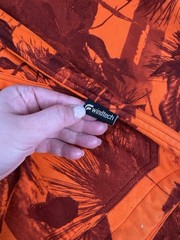 Men’s Hart Sobsun-o Orange Softshell Fleece Full Zip Jacket Print Tactical