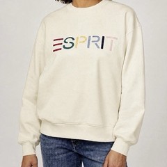 Esprit NWT Women’s Sweatshirt 80s Vintage Viral Cream, Blue, Green – S SMALL