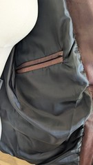 Men’s Safari-Style Brown Leather Jacket, Size ITA 48/US 38/M, Made in Italy