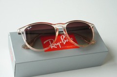 Ray-Ban Erika Color Mix RB4171 54mm Brown Gradient Transparent Brown Sunglasses