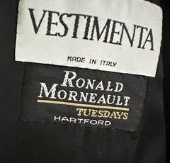 Vestimenta Black Cashmere and Wool Long Overcoat Men’s EUC