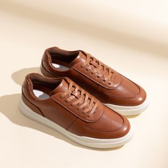 US Men PU Leather Casual Shoes City Walking Shoes Breathable Fashion Sneakers