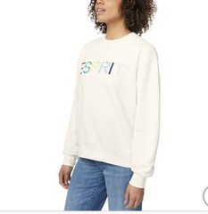 Esprit NWT Women’s Logo 80’s Crewneck Viral Small Cream