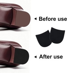 2 Pair Shoe Heel Repair Rubber Grips Pads Thick Anti-Slip Sole Protector Cuttabl