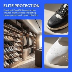 4 Pairs Shoe Creases Protector, Prevent Sneaker Shoes Crease Protector for Men’S