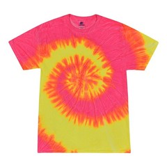 Multi-Color Tie Dye T-Shirts, Kids & Adults Short Sleeve Cotton Colortone