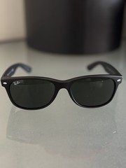 Ray-Ban Wayfarer RB2132 Sunglasses 55mm Matte Black Frame G-15 Green Lens