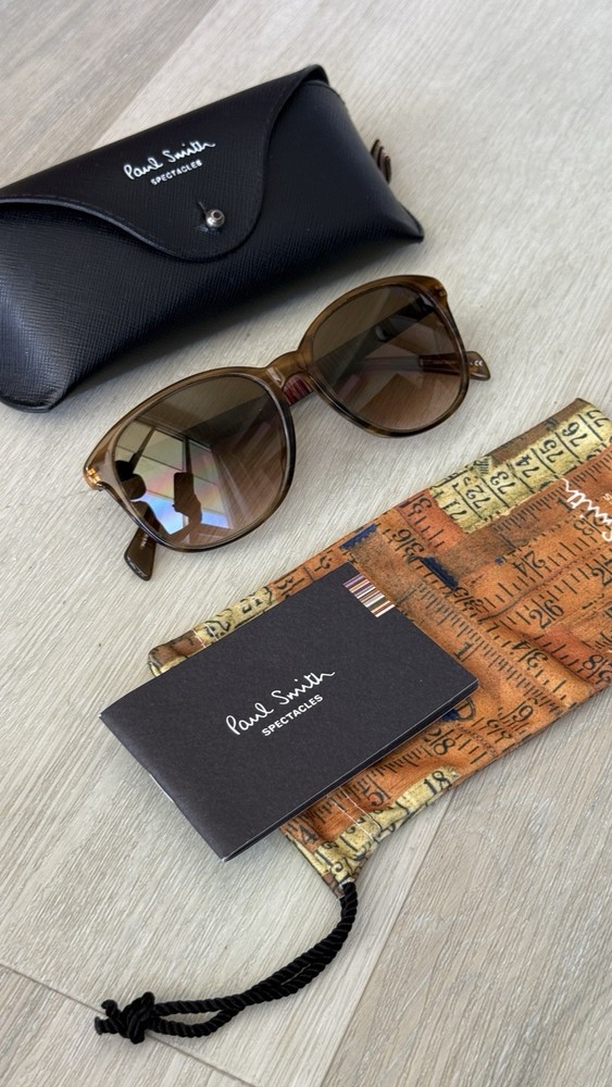 Paul Smith Women’s Round Full Rim Brown Gradient Sunglasses w/ Case Booklet