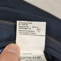 Karl LAGERFELD Elegant Jacket Men’s Navy Blue Sz.S/M US38 EU48 Shiny Nylon Rain