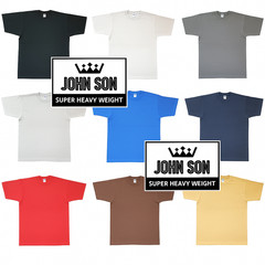 Plain Tall T-shirts Round Neck[JOHN SON]Super Heavy Weight[L~7XL]Big Size Single