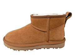 Mel Syd Beige Suede/Fur Wedge Flat Ankle Boots Pull-On Sz:8 M US/38 EU Brand new