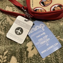 TRANSVERSION Travel Humor Theme Bag/ Clutch Vain Envelope RARE Loop Handle