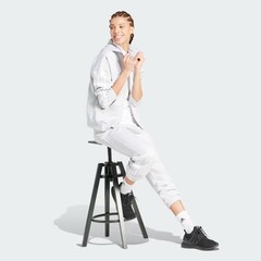 adidas women Essentials 3-Stripes Full-Zip Fleece Hoodie