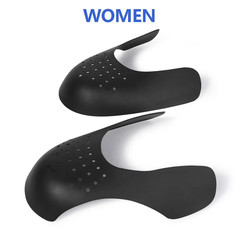 Shoe Trees Sneaker Anti Wrinkle Crease Fold Protector Black Female 1Pair