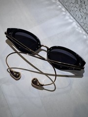 Bottega Veneta Cat Eye Black Sunglasses for Women Designer Tinted Lens NEW w/BOX
