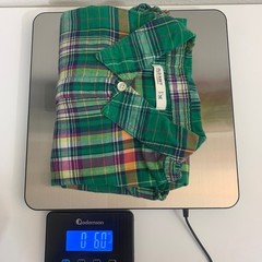 Old Navy Women’s M Green Plaid Button Down Shirt Long Sleeve Cotton Top