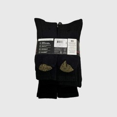 New GoldToe Men’s Black Crew Socks 7 Pack Harrington Collection Size 6-12.5