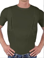 Explosive Man’s T-shirt Concealed Hidden Holster Tactical Invisible Carry Tops