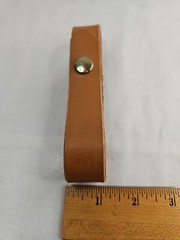 1″ Genuine Leather Cargo Carrying Strap Belt Loop Cart Handle 16″L Snap Closure