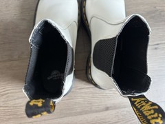 Dr. Martens 2976 Quad Platform Chelsea Boots White Sz M4 W5 EU 36