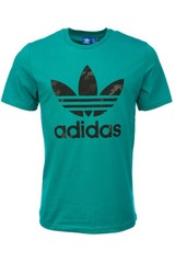 Adidas Men’s T-Shirt Trefoil Logo Design Graphic Classic Short Sleeve Shirt