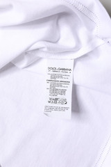 DOLCE & GABBANA T-shirt White Leopard Print DG Logo MenCotton IT48/US38/M 900usd