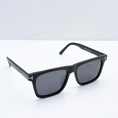 Tom Ford TF906 Square Sunglasses Black Frame Grey Lens 56-17-145 Men