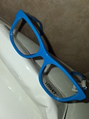 Versace 3325U 5379 Blue Square Full Rim Plastic Eyeglass Frames 47mm