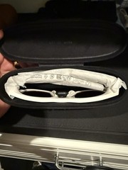 Oakley HSTN Meta Sunglasses Warm Grey White Frame Prizm Ruby Lens