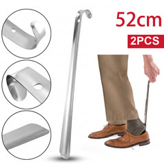Extra Long Shoe Horn 52cm Stainless Steel Metal Shoehorn Long Handle for Seniors
