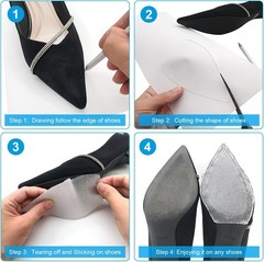Durable Anti-Slip Shoe Sole Protectors – Clear PEVA Covers for Sneakers & Heels