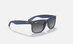 Ray-Ban Justin Classic Transparent Blue/Grey Gradient Polarized 54 mm RB4165